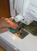 Sew only the two pinned seams